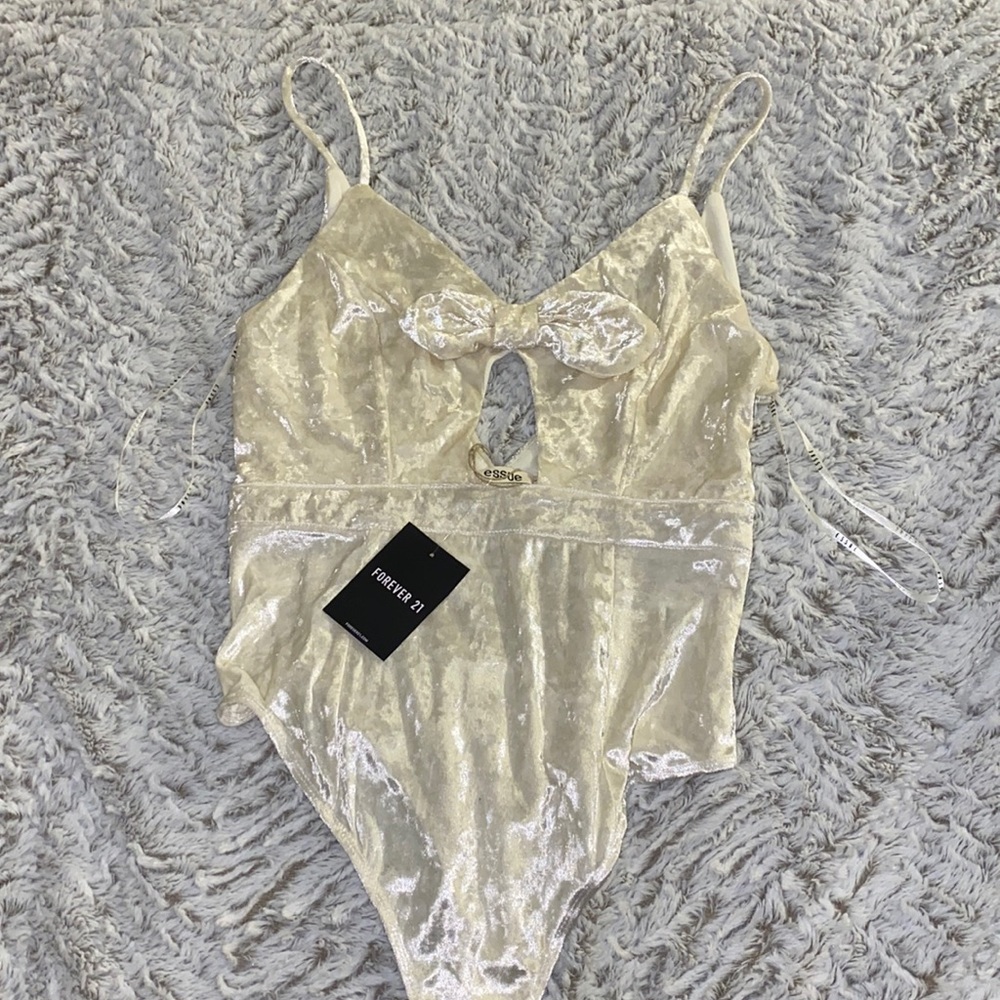 NWT velvet bodysuit
